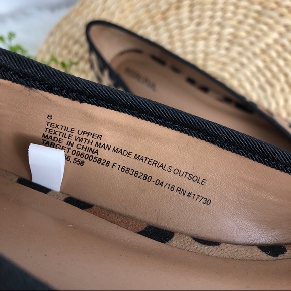 NWOT Leopard print pointed toe size 8 flats Merona - Picture 5 of 6